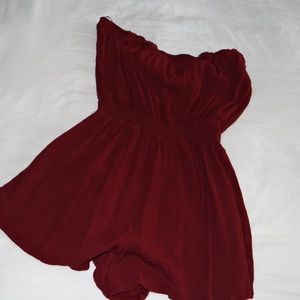 Forever 21 maroon romper